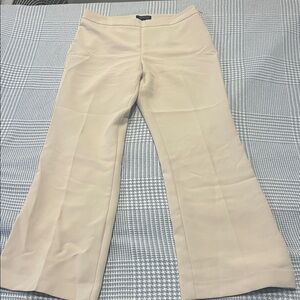 Ann Taylor Cream Wide Leg Women's Pants Size 8
